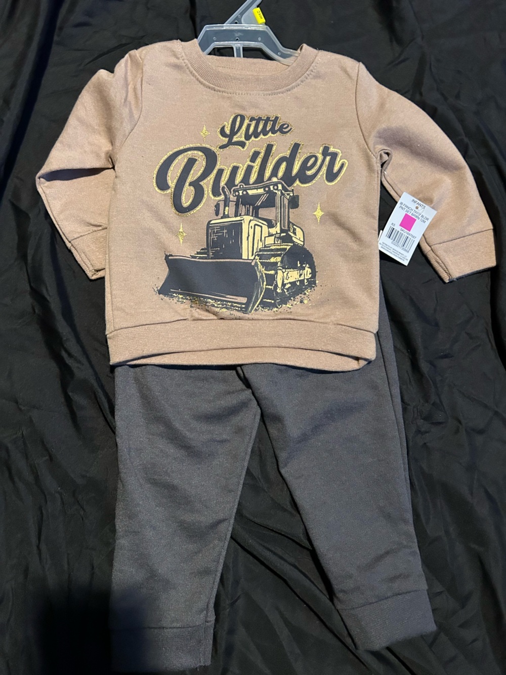 Kidgets Tan and Dark Gray Little Builder Matching Set